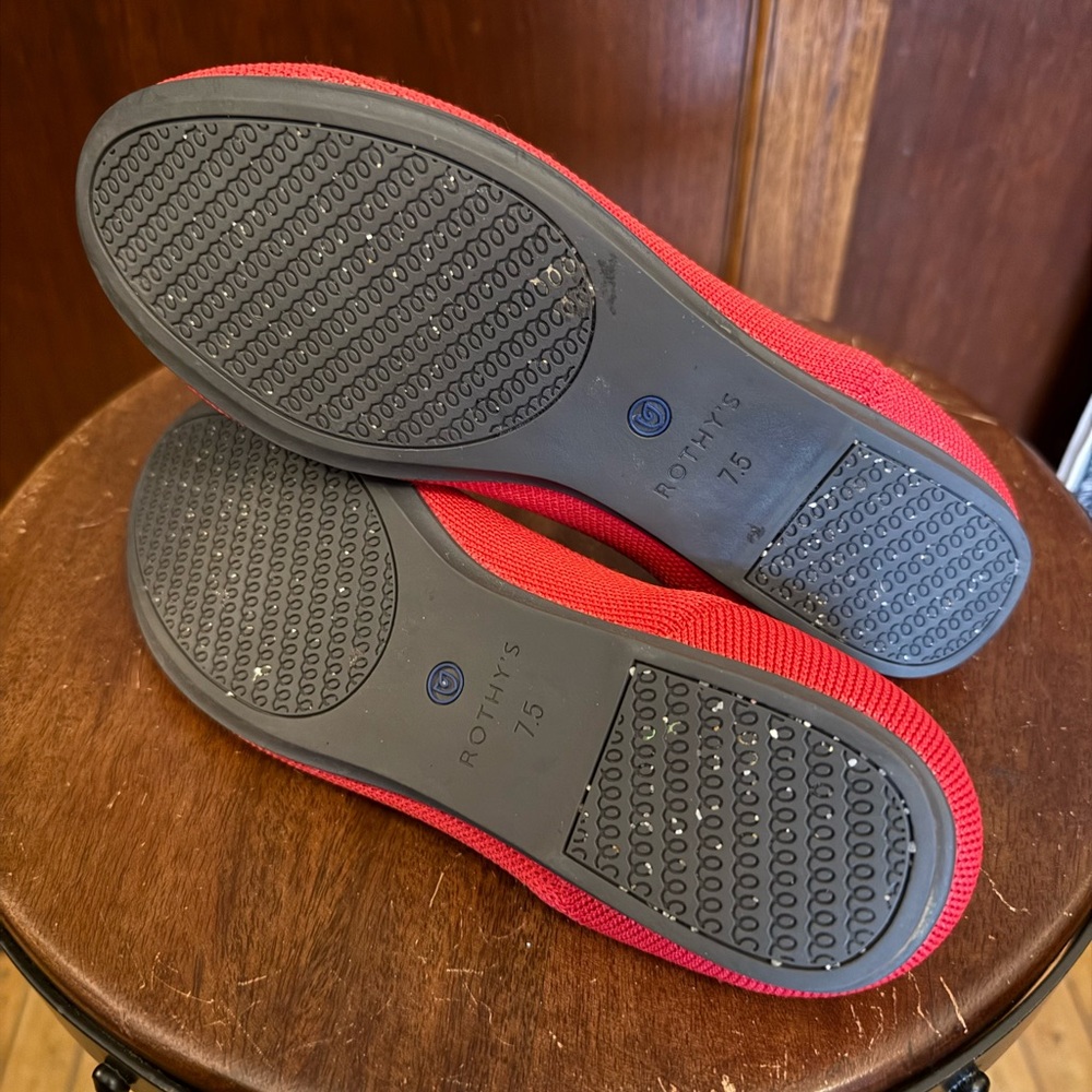 Rothy's Vibrant Red and Blue Flats - Picture 5 of 7